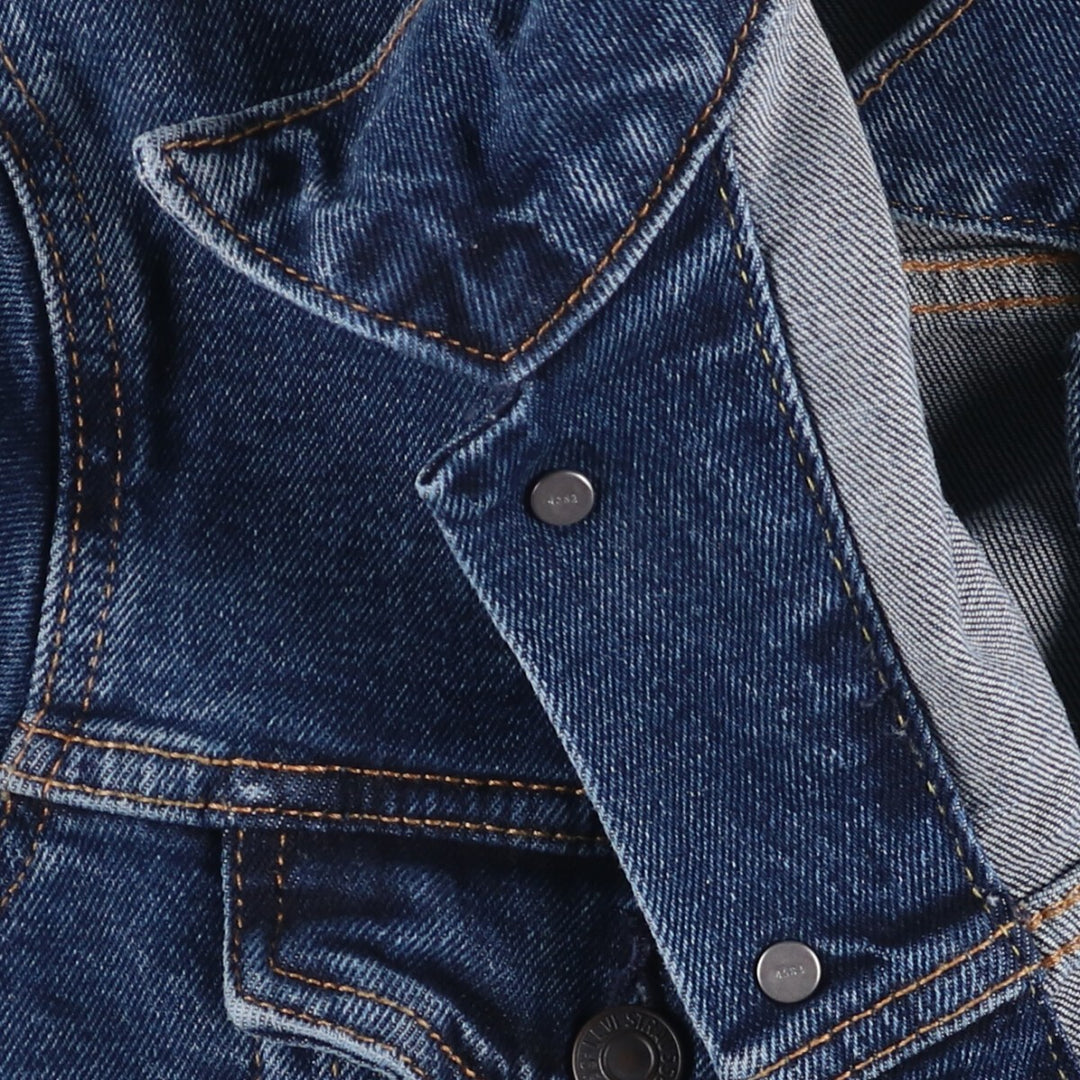 Levi's denim jacket, denim jacket, men's size L cotton blue type Vintage Second Hand