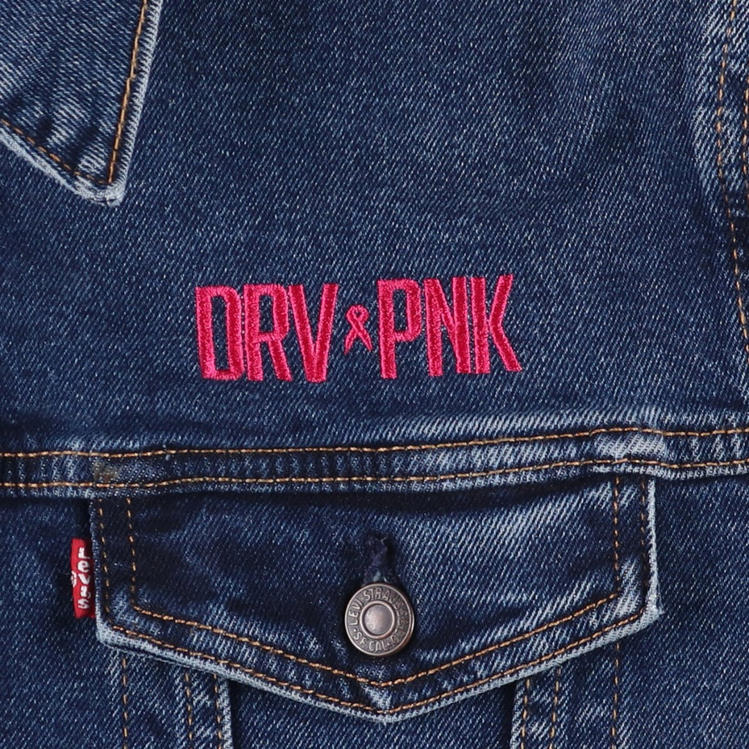 Levi's denim jacket, denim jacket, men's size L cotton blue type Vintage Second Hand