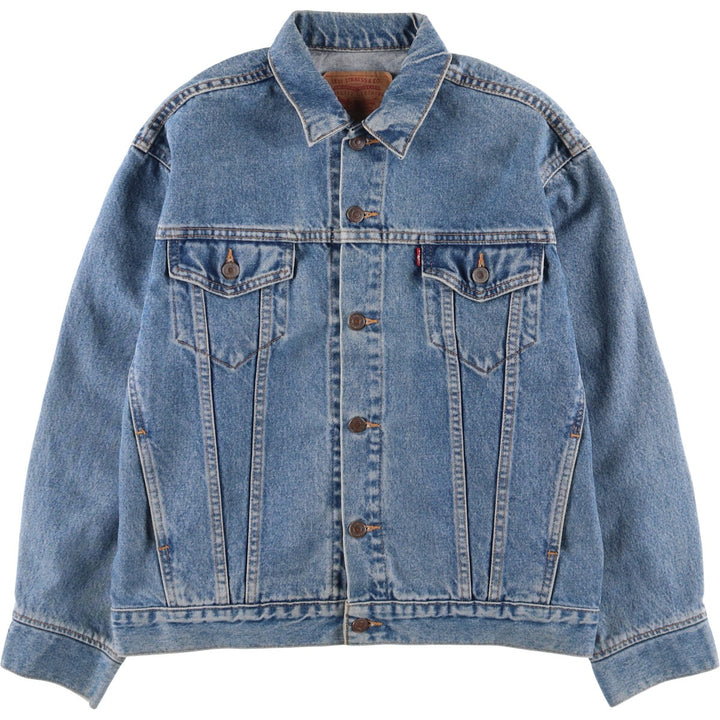 00'S Levi's denim jacket, denim jacket, men's size L cotton blue type Vintage Second Hand