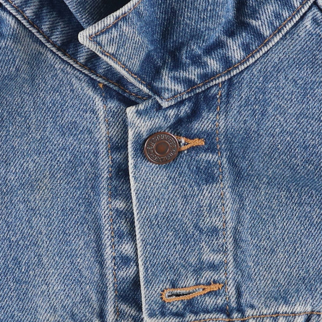 00'S Levi's denim jacket, denim jacket, men's size L cotton blue type Vintage Second Hand