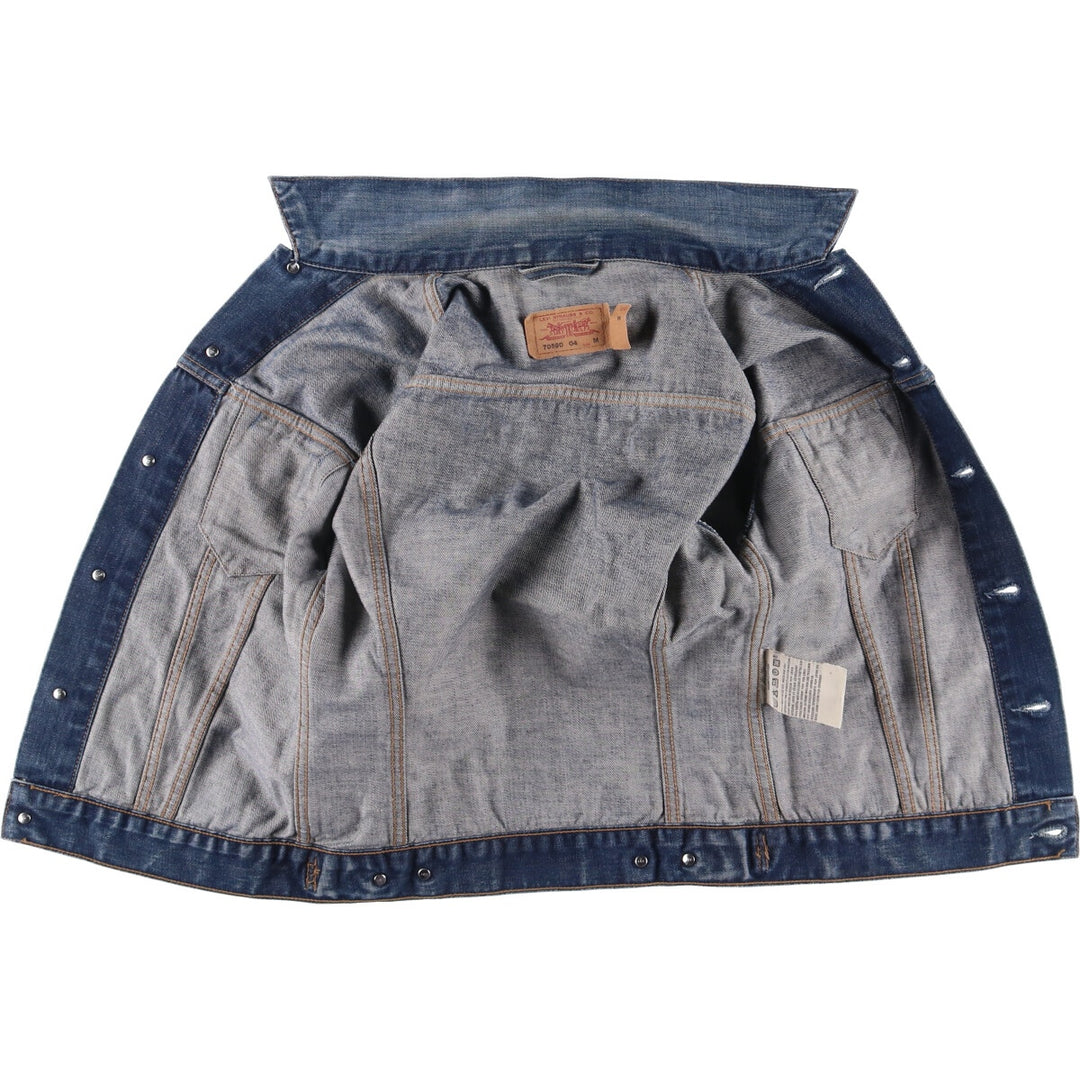 2000'S Levi's 70590 Euro Model Denim Jacket, Women's Size Medium cotton blue type Vintage Second Hand