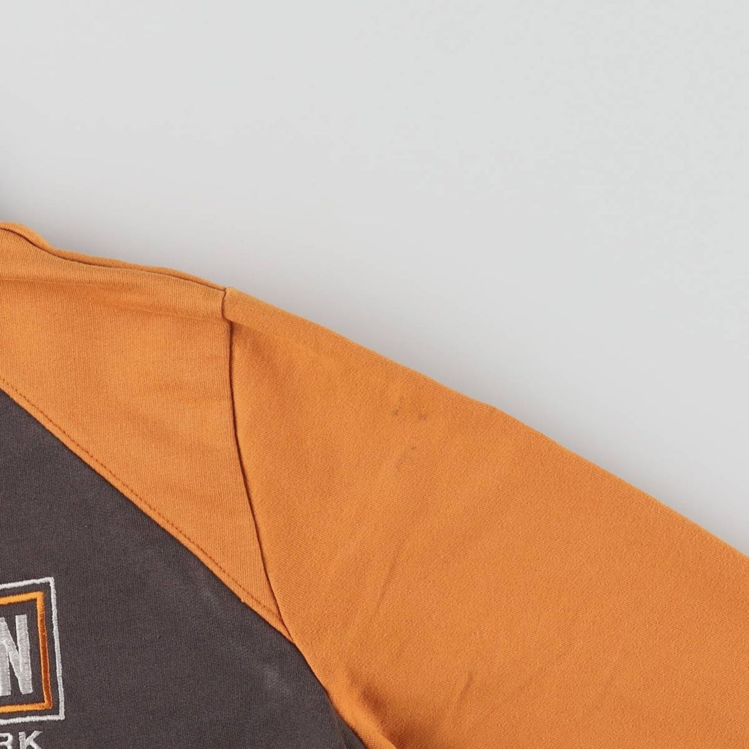 Harley-Davidson Back Logo Jersey Track Jacket Women's Size L cotton gray type Vintage Second Hand