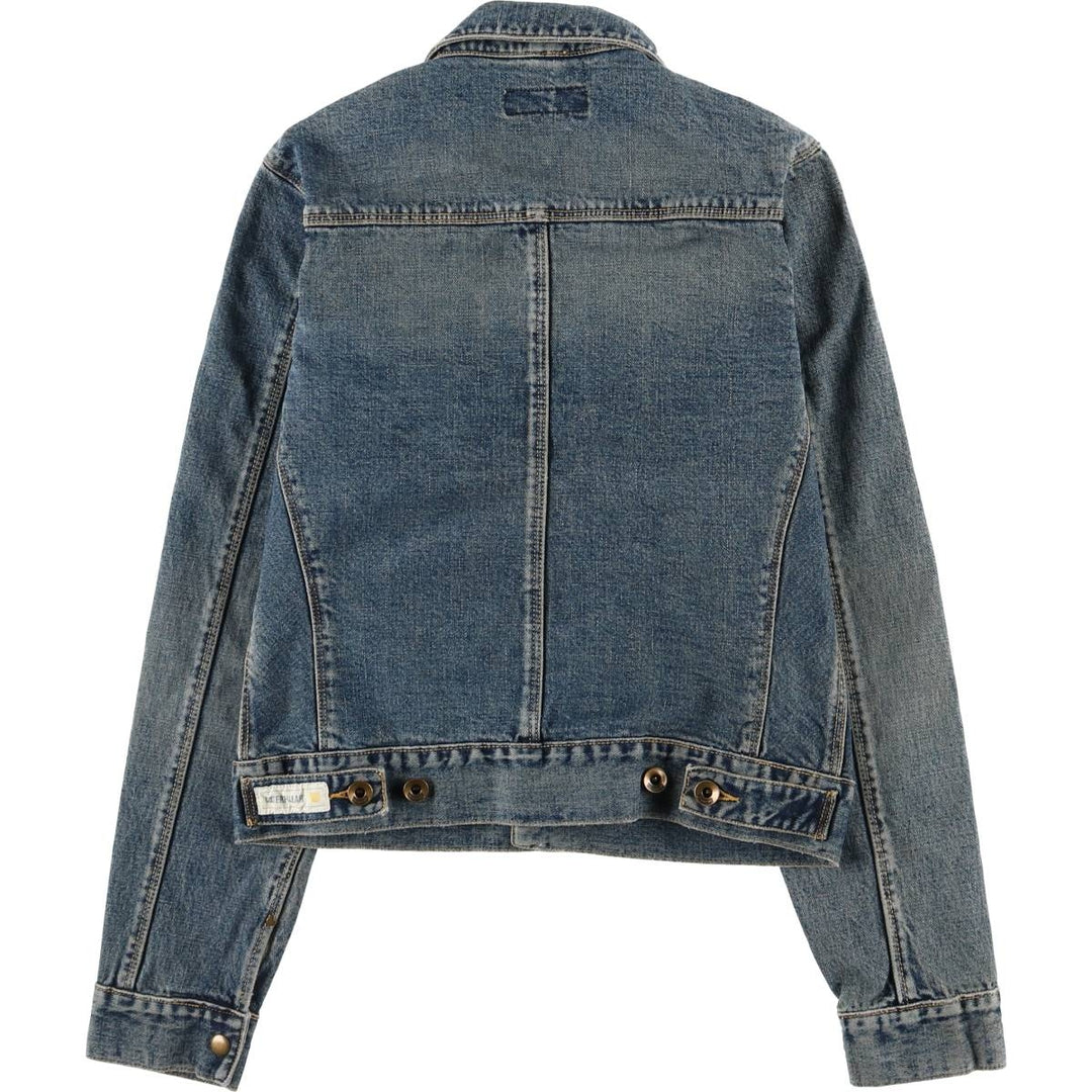 CATERPILLAR denim jacket, denim jacket, women's size M cotton blue type Vintage Second Hand