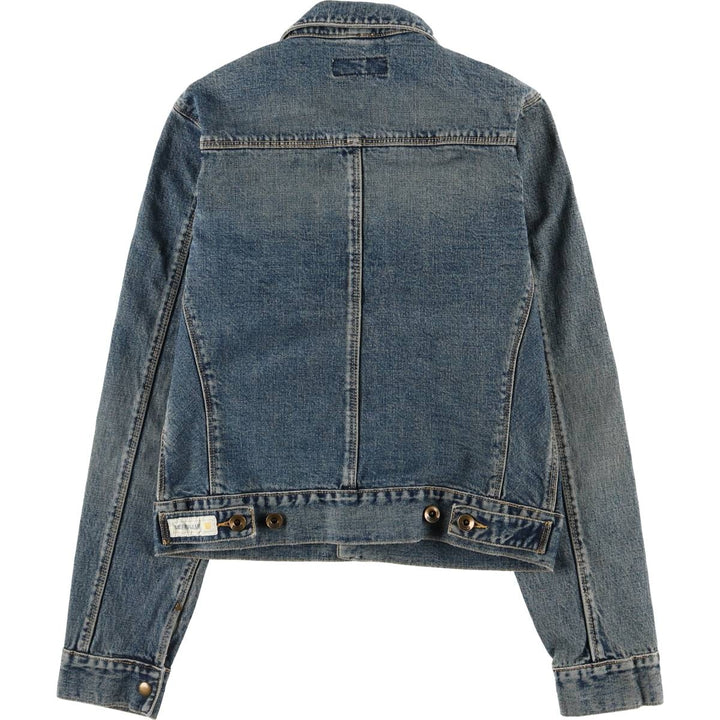 CATERPILLAR denim jacket, denim jacket, women's size M cotton blue type Vintage Second Hand