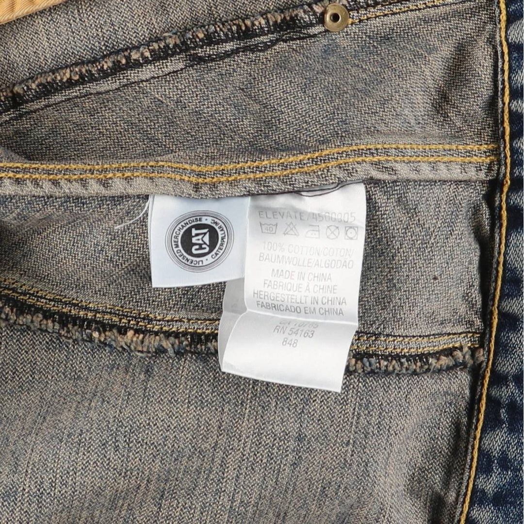 CATERPILLAR denim jacket, denim jacket, women's size M cotton blue type Vintage Second Hand
