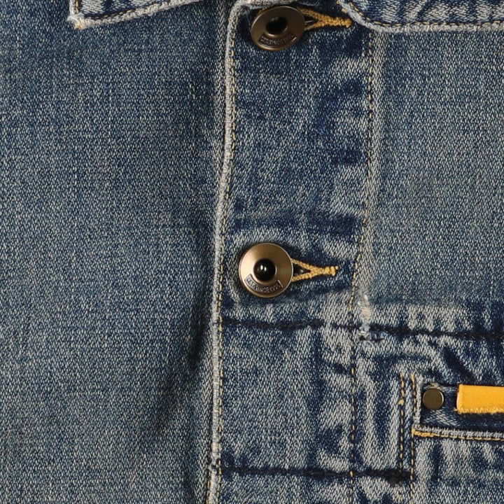 CATERPILLAR denim jacket, denim jacket, women's size M cotton blue type Vintage Second Hand