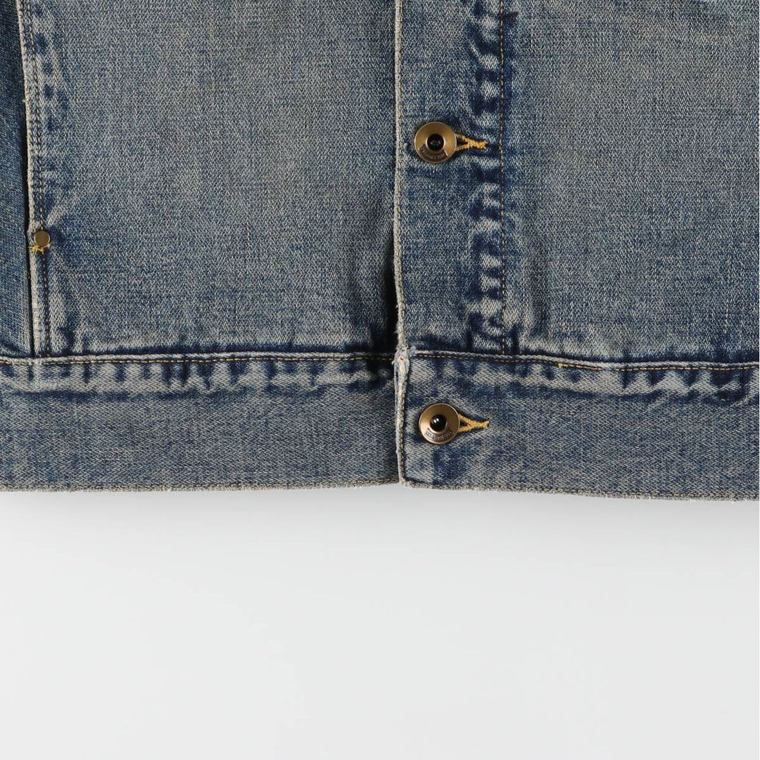 CATERPILLAR denim jacket, denim jacket, women's size M cotton blue type Vintage Second Hand