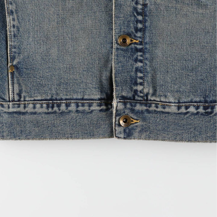 CATERPILLAR denim jacket, denim jacket, women's size M cotton blue type Vintage Second Hand