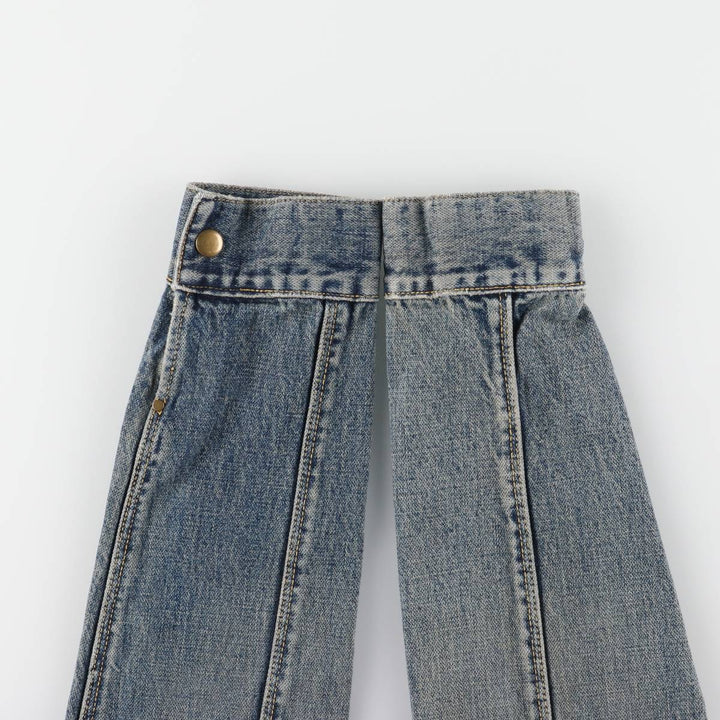 CATERPILLAR denim jacket, denim jacket, women's size M cotton blue type Vintage Second Hand