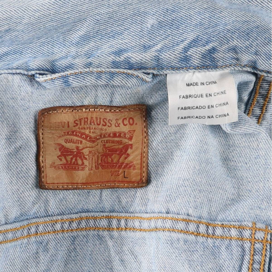 Levi's denim jacket, denim jacket, women's size L cotton blue type Vintage Second Hand