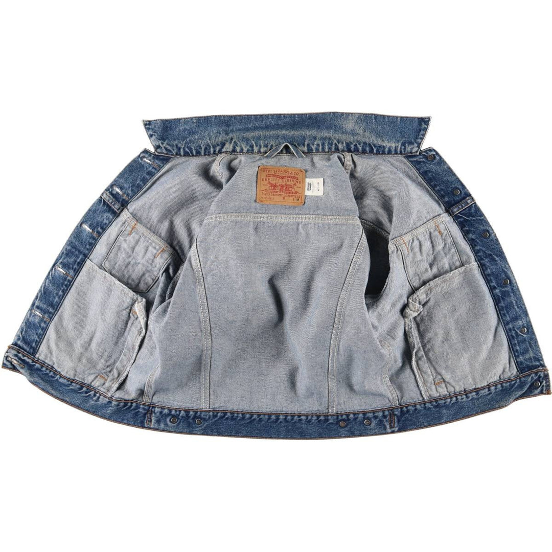 00'S Levi's 77715-4837 denim jacket, denim jacket, women's size M cotton blue type Vintage Second Hand