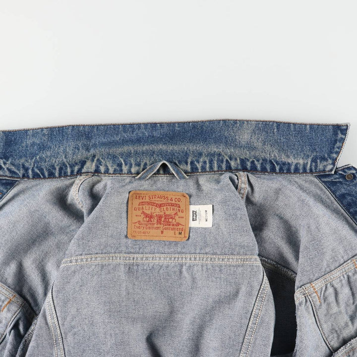 00'S Levi's 77715-4837 denim jacket, denim jacket, women's size M cotton blue type Vintage Second Hand