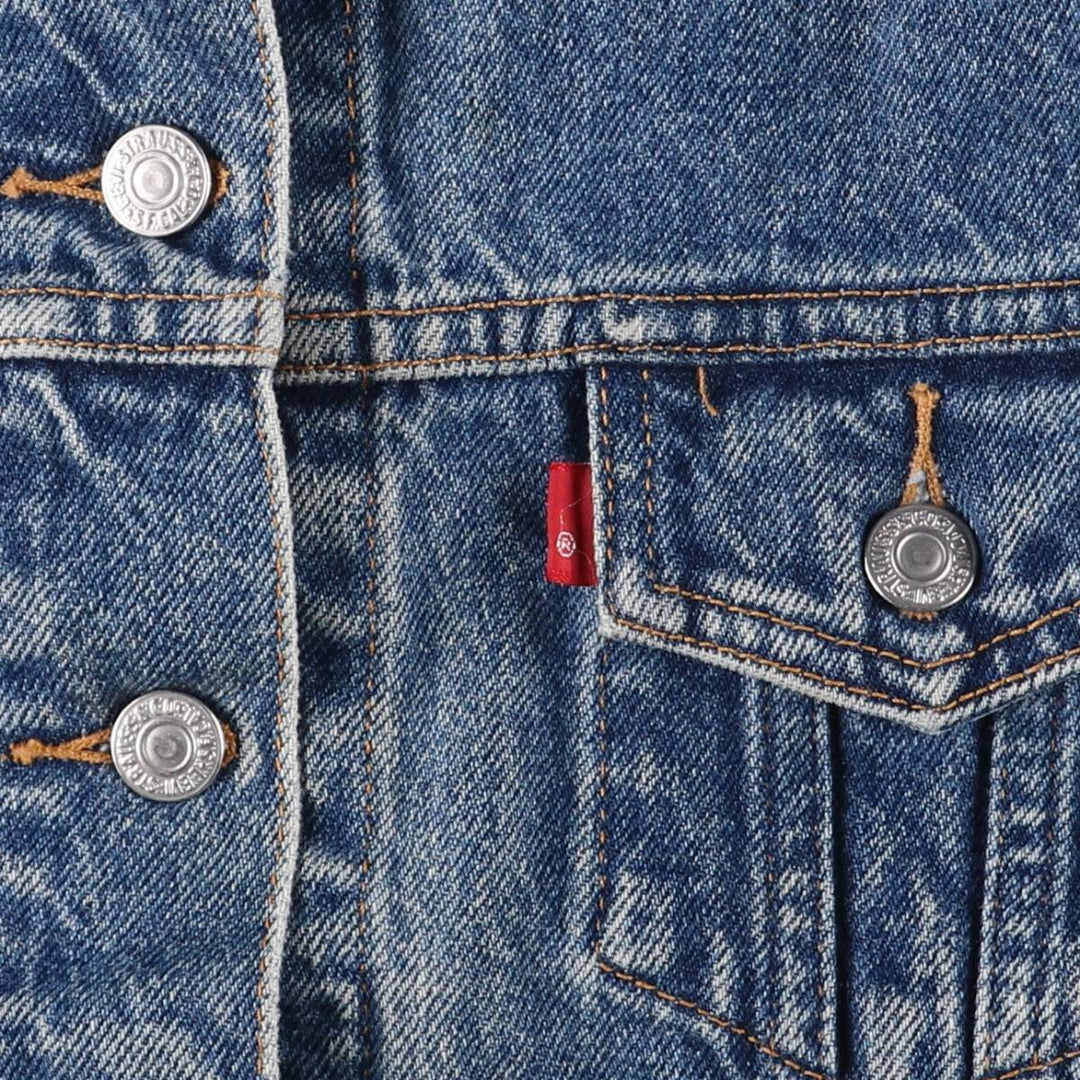 00'S Levi's 77715-4837 denim jacket, denim jacket, women's size M cotton blue type Vintage Second Hand