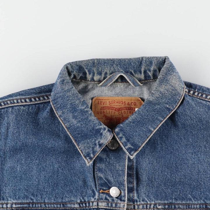00'S Levi's 77715-4837 denim jacket, denim jacket, women's size M cotton blue type Vintage Second Hand