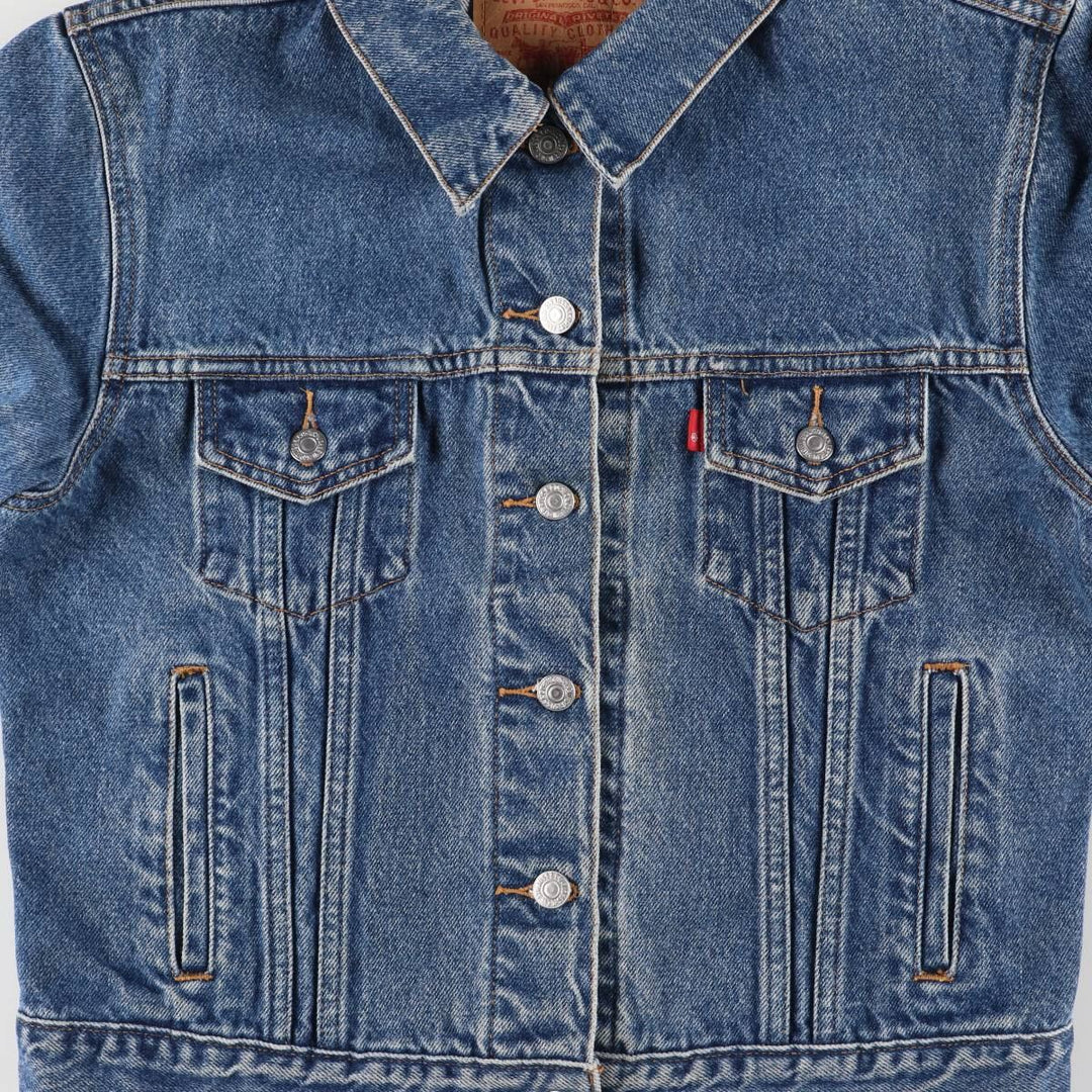 00'S Levi's 77715-4837 denim jacket, denim jacket, women's size M cotton blue type Vintage Second Hand