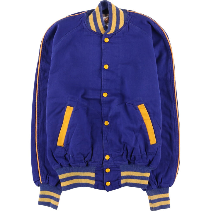 60'S EMPIRE Stadium Jacket Award Jacket Varsity Jacket Men's S Size Vintage unclear Navy blue Vintage Second Hand