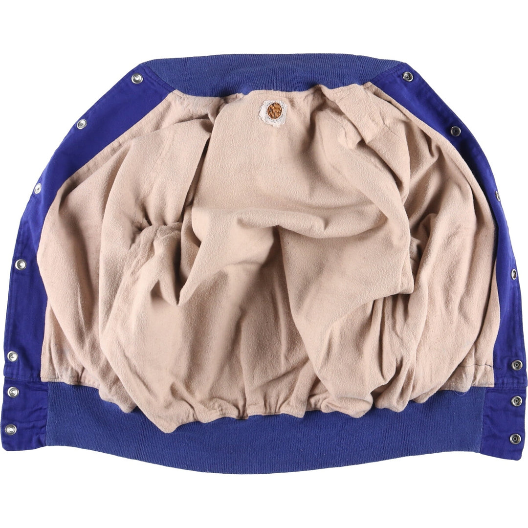 60'S EMPIRE Stadium Jacket Award Jacket Varsity Jacket Men's S Size Vintage unclear Navy blue Vintage Second Hand