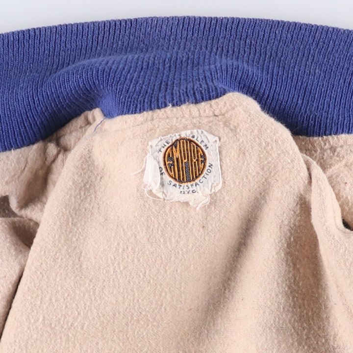 60'S EMPIRE Stadium Jacket Award Jacket Varsity Jacket Men's S Size Vintage unclear Navy blue Vintage Second Hand