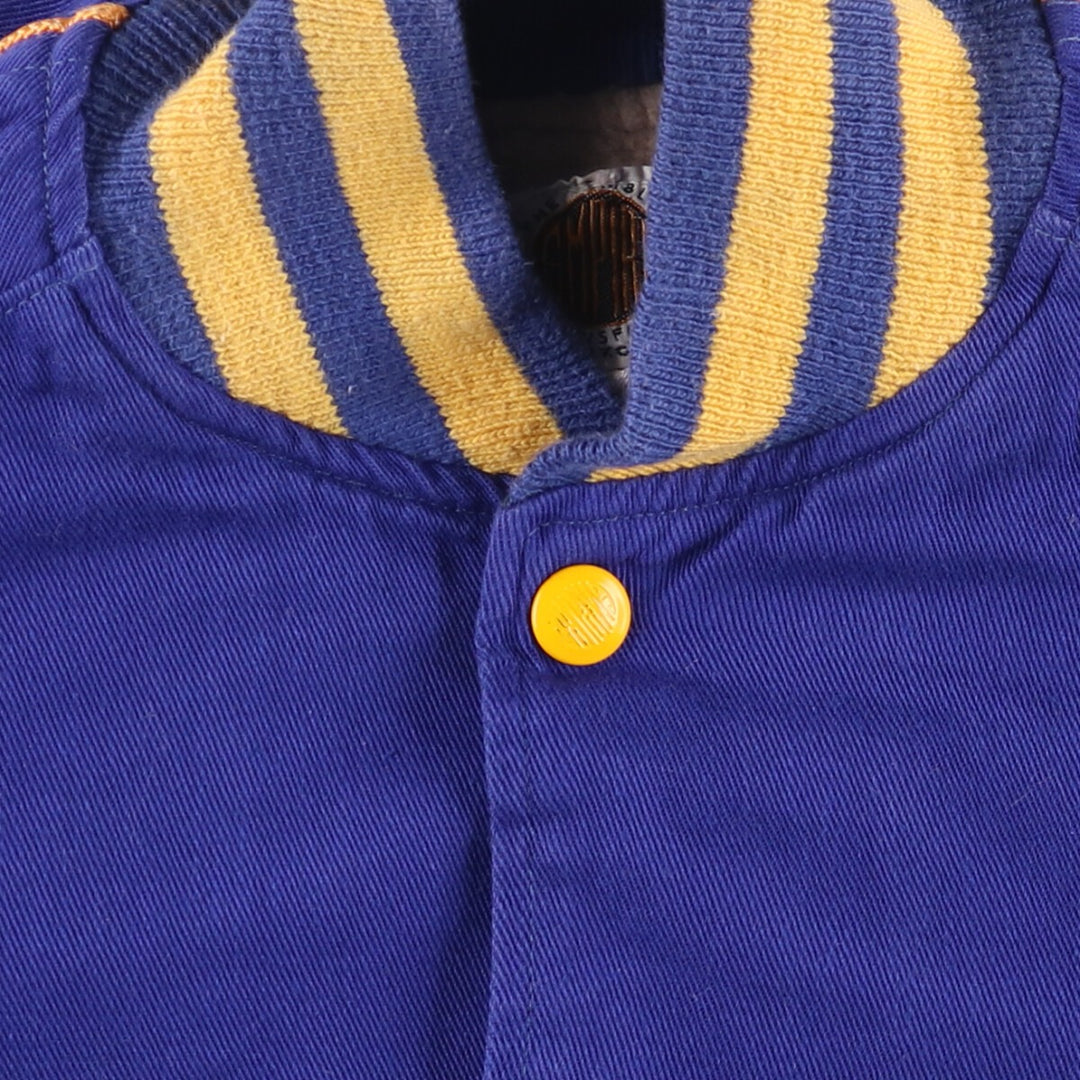 60'S EMPIRE Stadium Jacket Award Jacket Varsity Jacket Men's S Size Vintage unclear Navy blue Vintage Second Hand