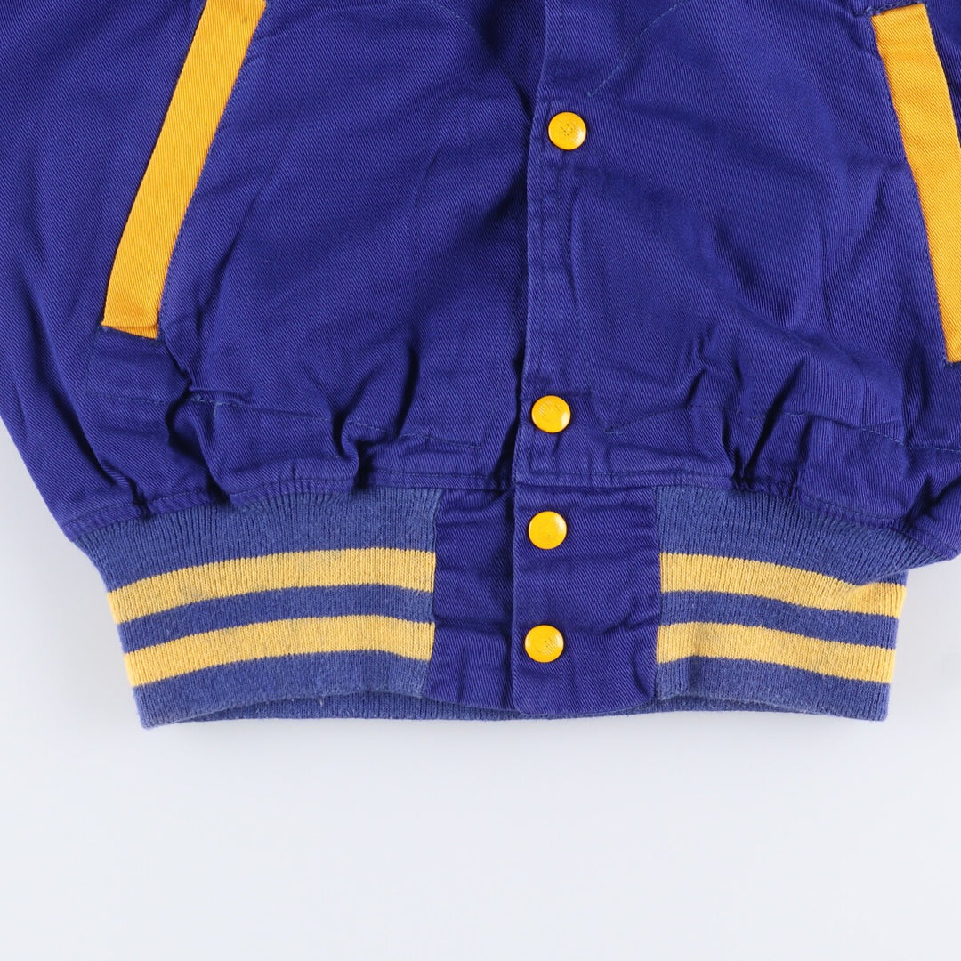 60'S EMPIRE Stadium Jacket Award Jacket Varsity Jacket Men's S Size Vintage unclear Navy blue Vintage Second Hand