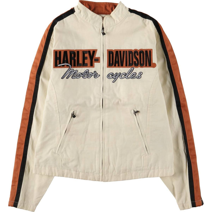 Harley-Davidson Motorcycle Jacket for Women (XS size) cotton ivory Vintage Second Hand