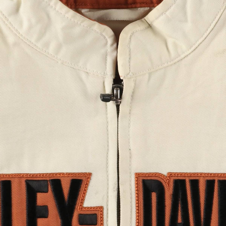 Harley-Davidson Motorcycle Jacket for Women (XS size) cotton ivory Vintage Second Hand