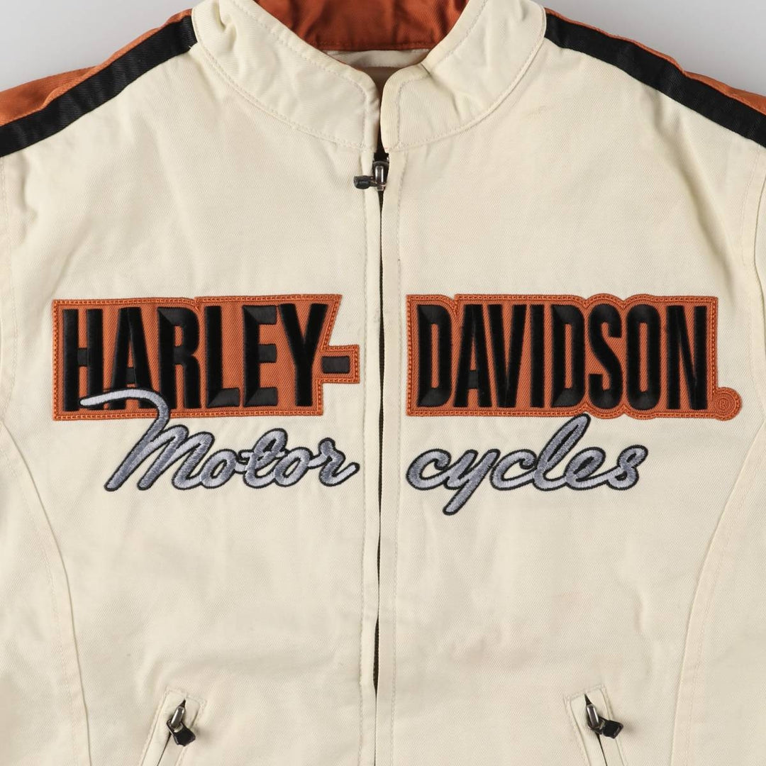 Harley-Davidson Motorcycle Jacket for Women (XS size) cotton ivory Vintage Second Hand