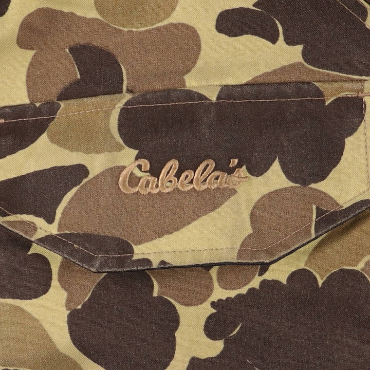 90s~00'S Cabelas GORE-TEX Camouflage Pattern Mountain Jacket Shell Jacket Men's M size Nylon Beige type Vintage Second Hand