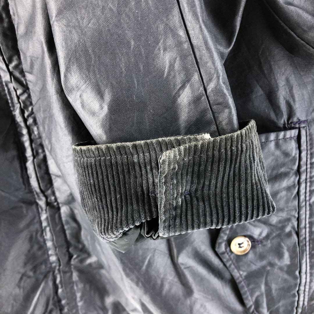 90'S WOOLRICH Harrington jacket type cotton blouson made in USA men's size L vintage cotton navy blue type Vintage Second Hand