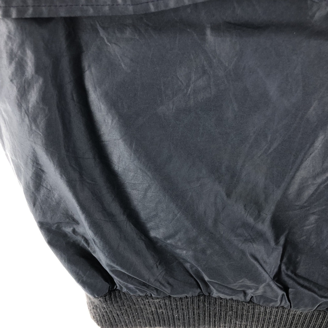 90'S WOOLRICH Harrington jacket type cotton blouson made in USA men's size L vintage cotton navy blue type Vintage Second Hand