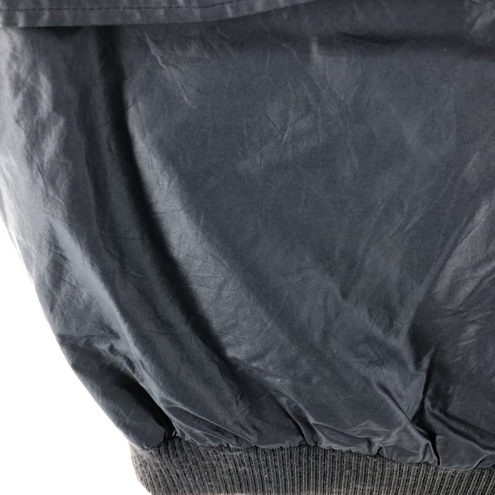 90'S WOOLRICH Harrington jacket type cotton blouson made in USA men's size L vintage cotton navy blue type Vintage Second Hand