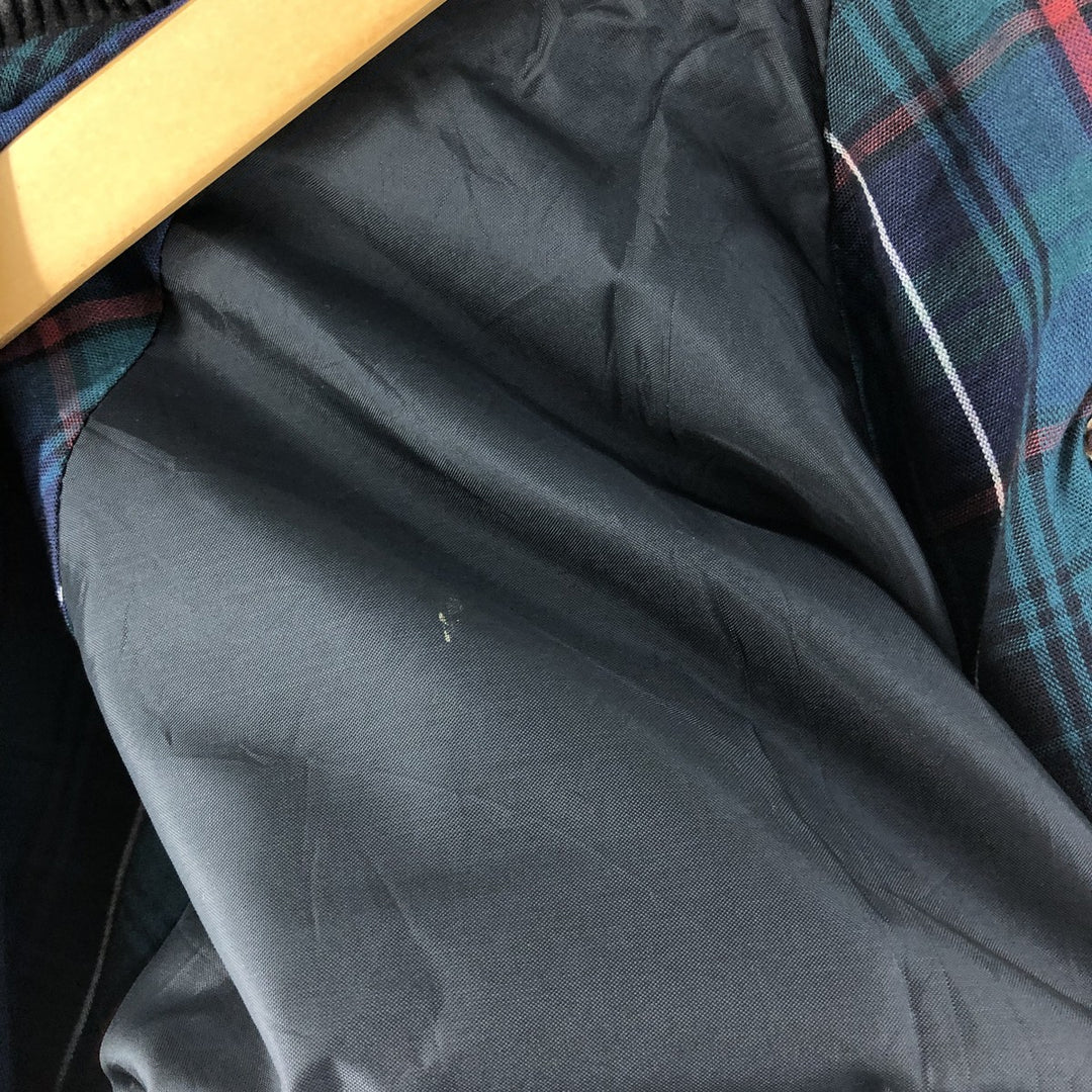 90'S WOOLRICH Harrington jacket type cotton blouson made in USA men's size L vintage cotton navy blue type Vintage Second Hand