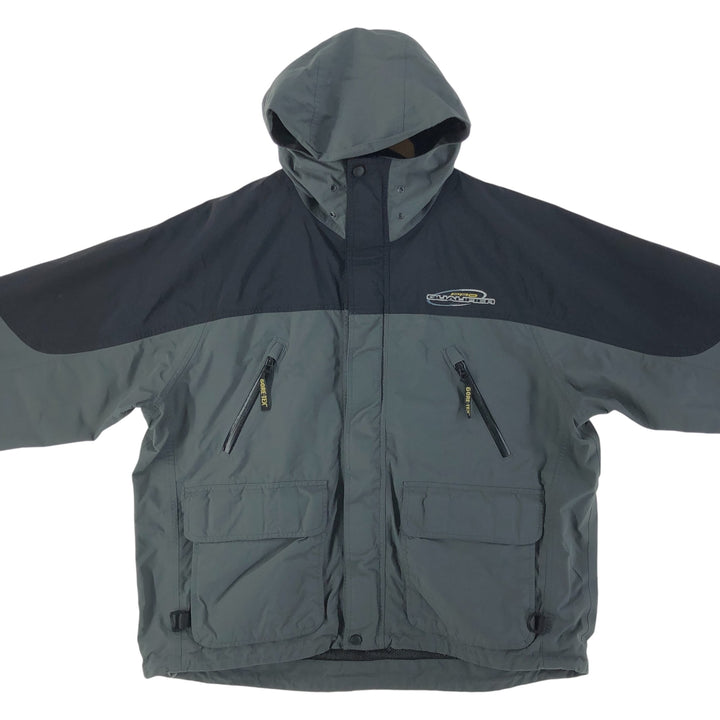 Bass Pro Shops GORE-TEX Mountain Parka Shell Jacket Men's XL Nylon gray type Vintage Second Hand