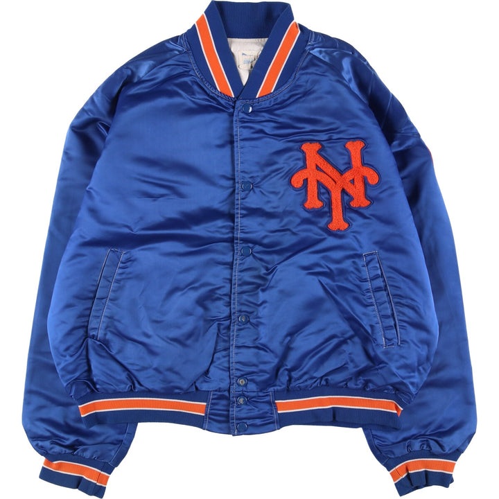 70s~ PYRAMID MLB New York Mets Nylon Stadium Jacket Award Jacket Made in USA Men's XL Vintage Nylon blue type Vintage Second Hand