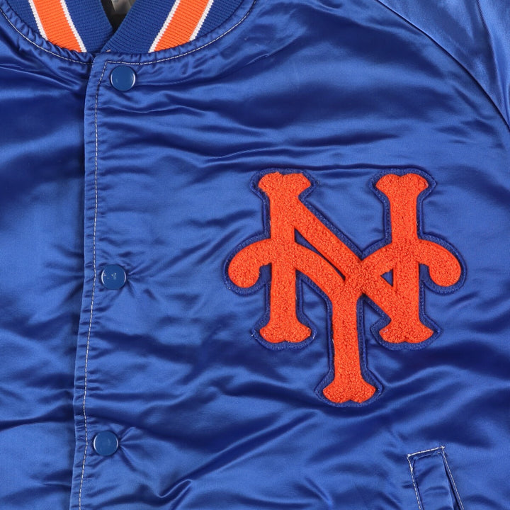 70s~ PYRAMID MLB New York Mets Nylon Stadium Jacket Award Jacket Made in USA Men's XL Vintage Nylon blue type Vintage Second Hand
