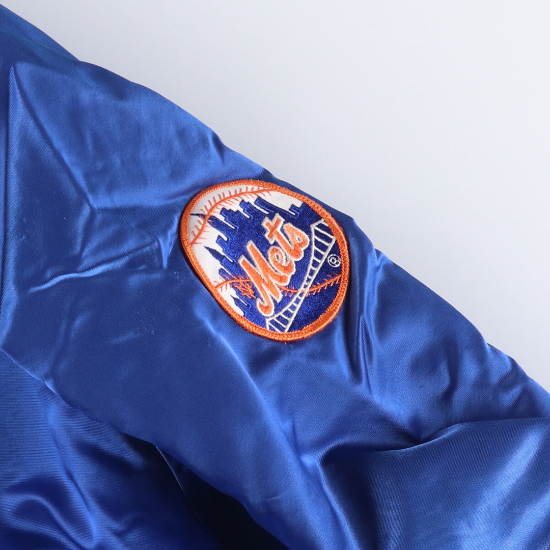 70s~ PYRAMID MLB New York Mets Nylon Stadium Jacket Award Jacket Made in USA Men's XL Vintage Nylon blue type Vintage Second Hand
