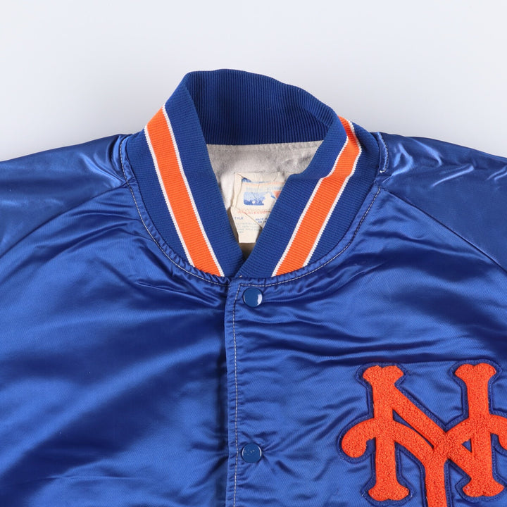 70s~ PYRAMID MLB New York Mets Nylon Stadium Jacket Award Jacket Made in USA Men's XL Vintage Nylon blue type Vintage Second Hand