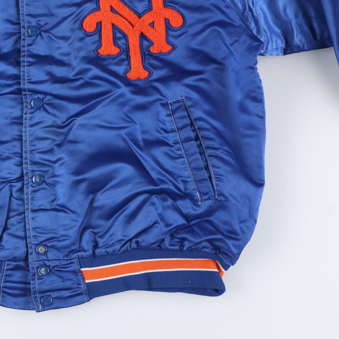 70s~ PYRAMID MLB New York Mets Nylon Stadium Jacket Award Jacket Made in USA Men's XL Vintage Nylon blue type Vintage Second Hand