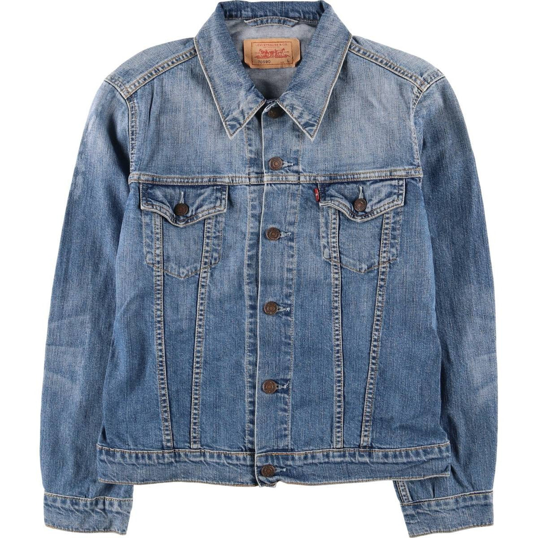 Levi's 70590 Euro Model Denim Jacket, Women's Size L cotton blue type Vintage Second Hand