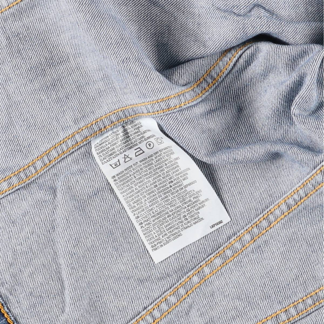 Levi's 70590 Euro Model Denim Jacket, Women's Size L cotton blue type Vintage Second Hand