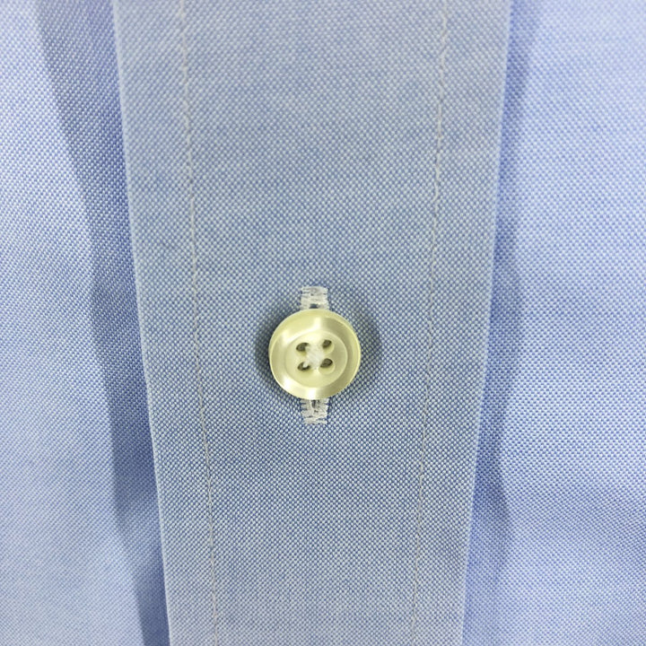 Brooks Brothers Est.1818 SLIM FIT Wide Collar Long Sleeve Cotton Shirt Men's Size L cotton Blue type light blue Vintage Second Hand