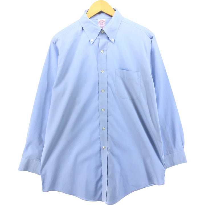 Brooks Brothers Est.1818 Long Sleeve Button-Down Shirt, Men's Size L cotton Blue type light blue Vintage Second Hand
