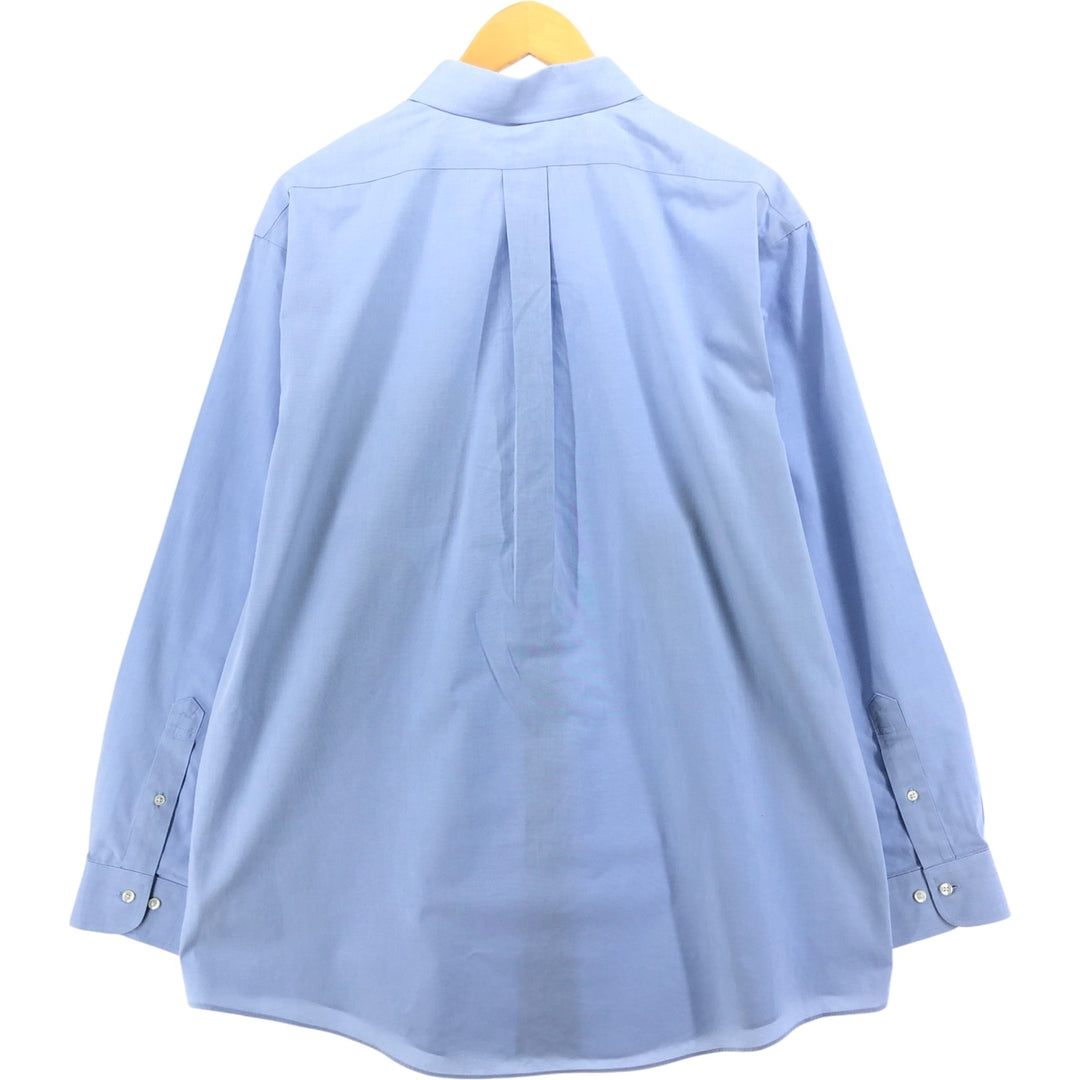 Brooks Brothers Est.1818 REGENT Long Sleeve Cotton Shirt Men's XL cotton blue type Vintage Second Hand