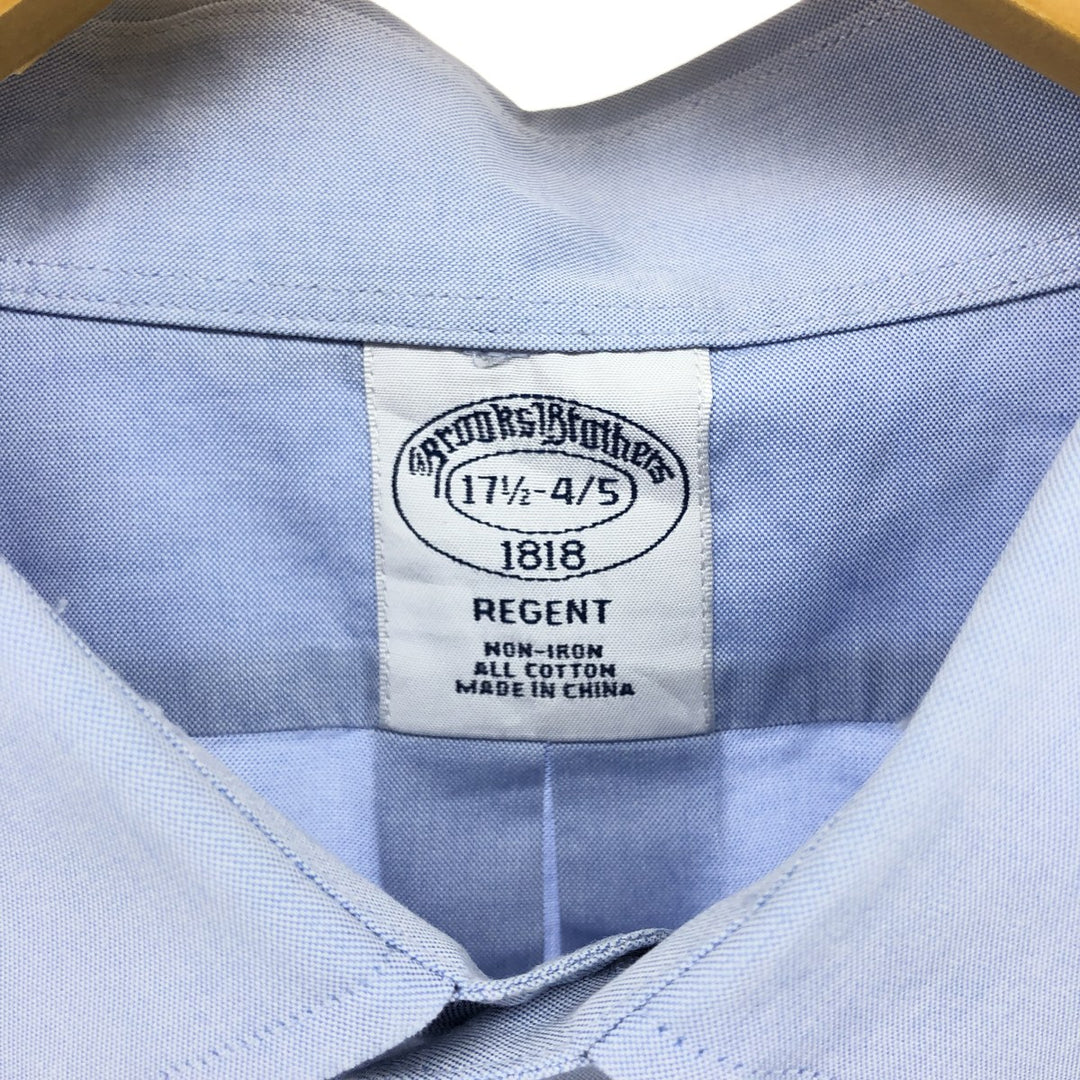 Brooks Brothers Est.1818 REGENT Long Sleeve Cotton Shirt Men's XL cotton blue type Vintage Second Hand