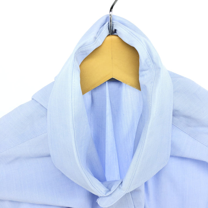 Brooks Brothers Est.1818 REGENT Wide Collar Long Sleeve Cotton Shirt Men's XL Supima Cotton Blue type light blue Vintage Second Hand