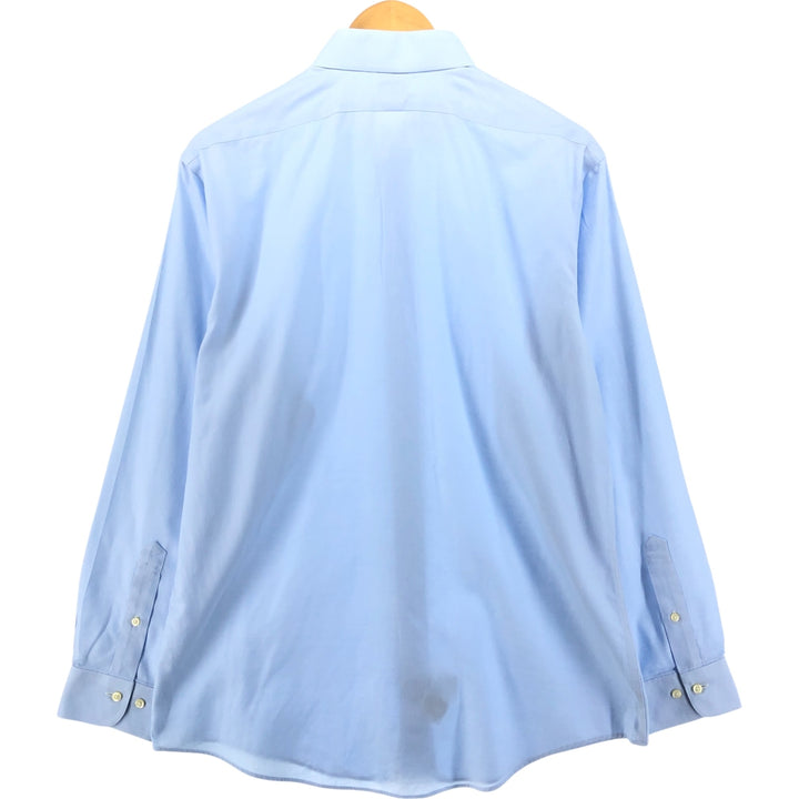 Brooks Brothers 1818 REGENT Wide Collar Long Sleeve Cotton Shirt Men's Size L cotton Blue type light blue Vintage Second Hand