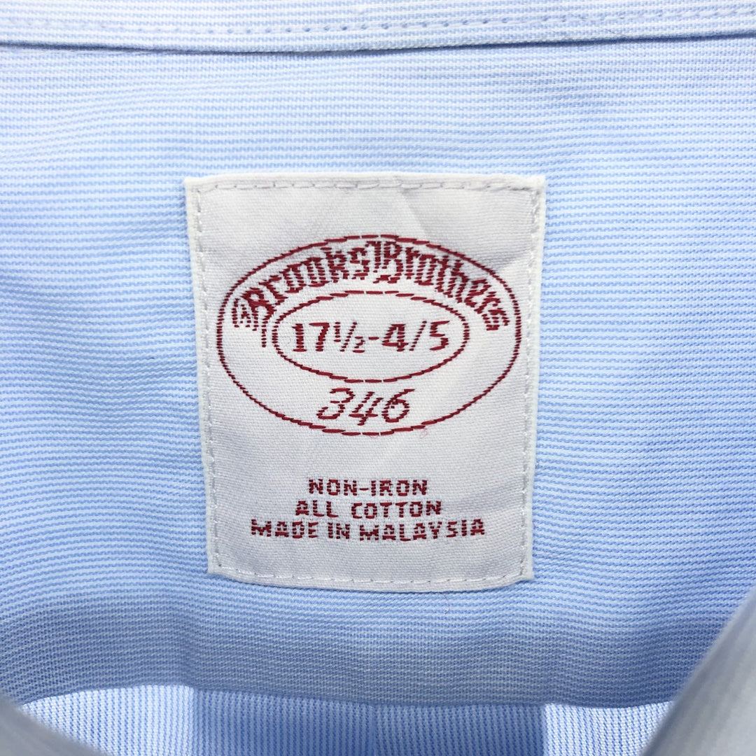 Brooks Brothers 346 long sleeve cotton shirt, men's size XL cotton blue type Vintage Second Hand