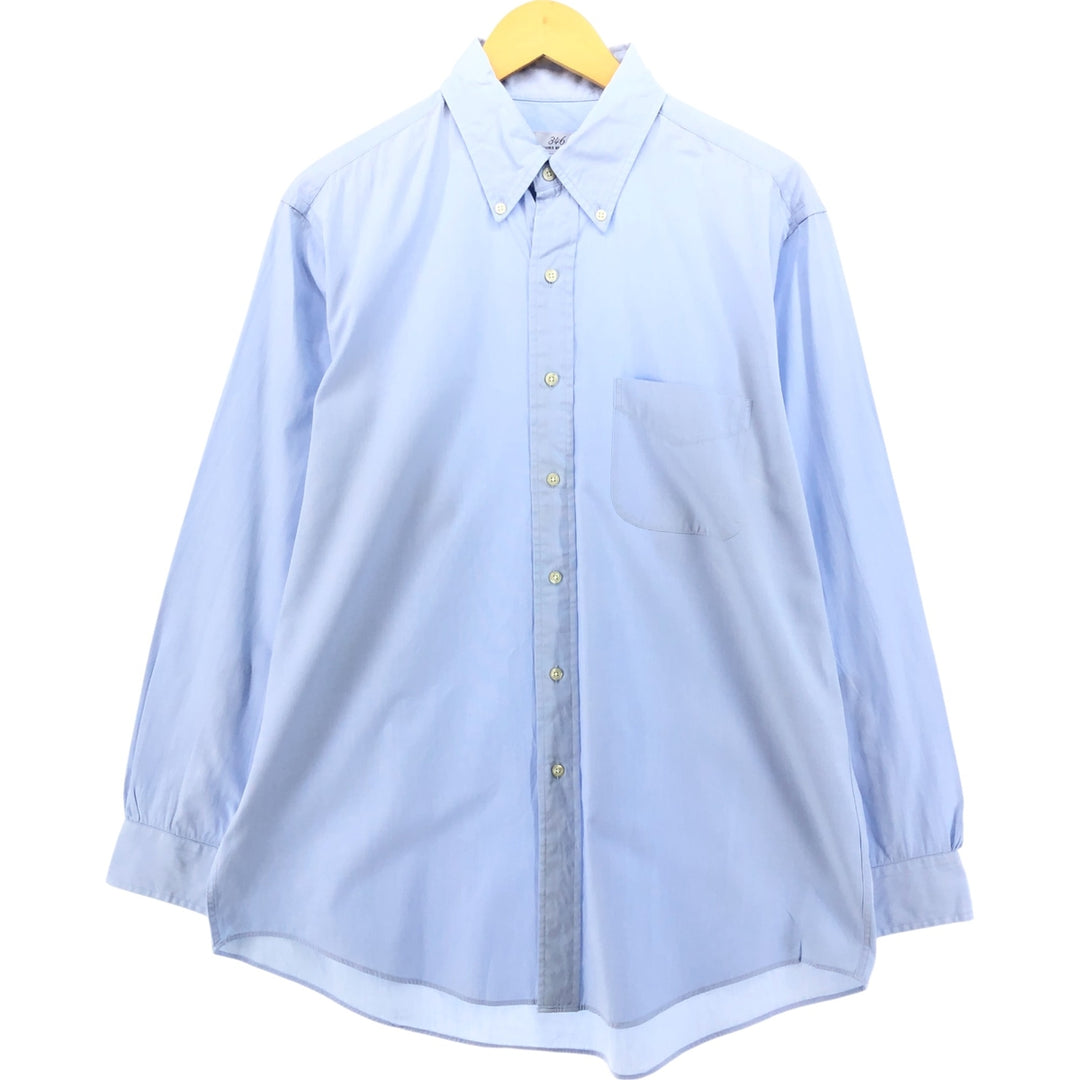 Brooks Brothers 346 long sleeve button-down shirt, men's size L cotton blue type Vintage Second Hand