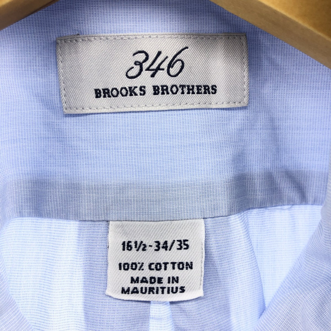 Brooks Brothers 346 long sleeve button-down shirt, men's size L cotton blue type Vintage Second Hand
