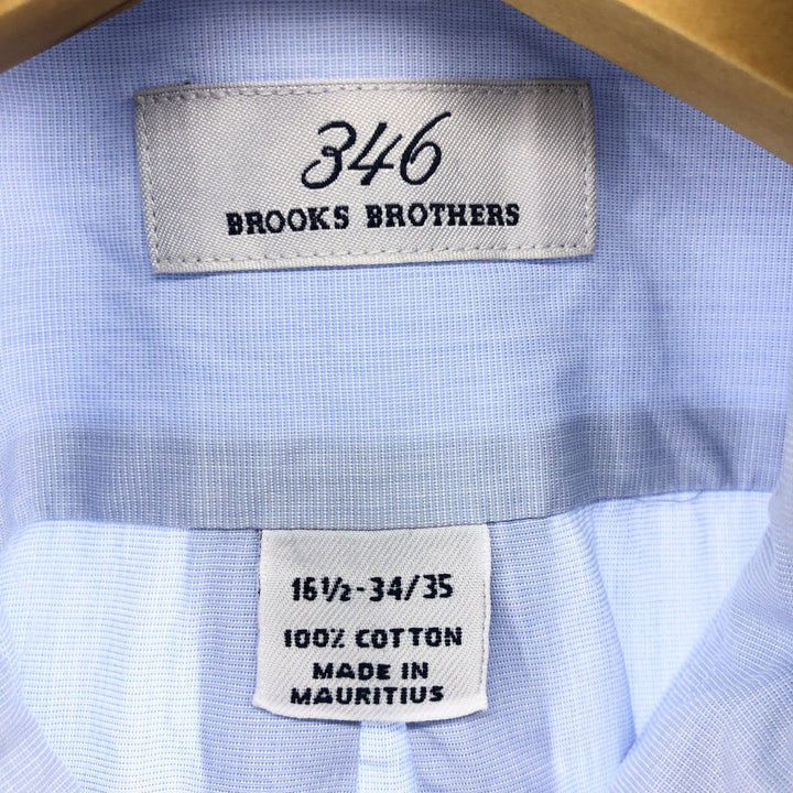 Brooks Brothers 346 long sleeve button-down shirt, men's size L cotton blue type Vintage Second Hand
